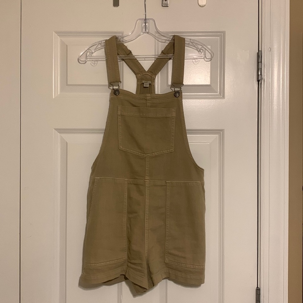 Aerie Werk and Play Tan Overalls